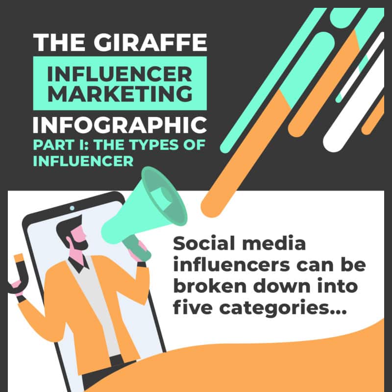 5 Types of Social Media Influencers infographic